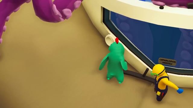 Shark Eaten My Friend In Gang Beast !!!! смотреть онлайн