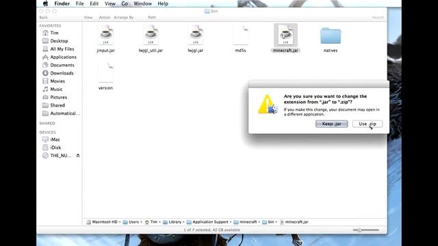 How to open Minecraft jar (Mac) Tutorial (Mac OS X Lion 10.7) смотреть онлайн