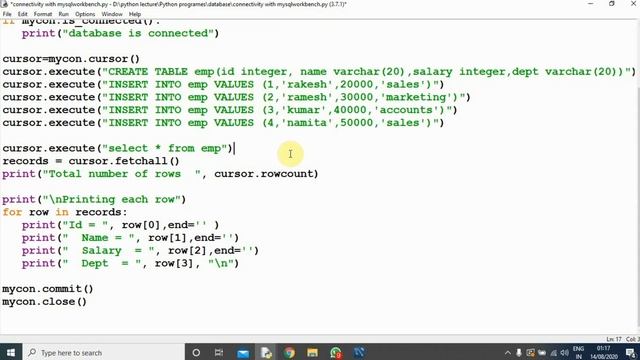Install and configure Mysql database, python - mysql connector,Visual studio смотреть онлайн