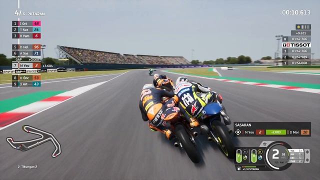 CRASHED OUT EARLY IN THE RACE #sanmarinogp | RACE MISANO | MOTOGP23 CAREER MODE#part13 смотреть онлайн