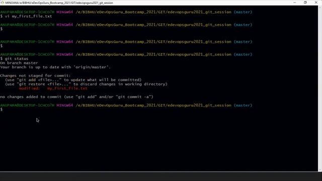 Git Basic commands hands on ( Bootcamp 2021) смотреть онлайн