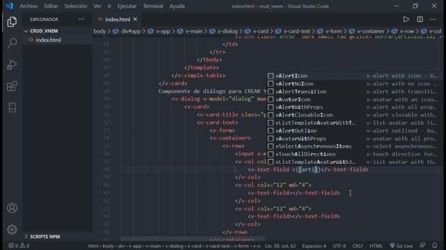 CRUD - Vue JS - Vuetify - Node JS - Express - MySQL