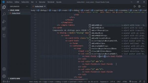 CRUD - Vue JS - Vuetify - Node JS - Express - MySQL