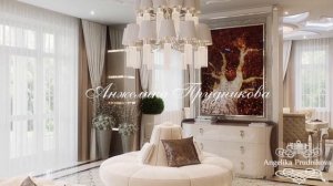 Роскошный дизайн интерьера частного дома.