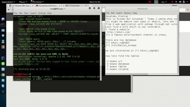 How to use SQLMAP in kali linux! SQL injection ! смотреть онлайн