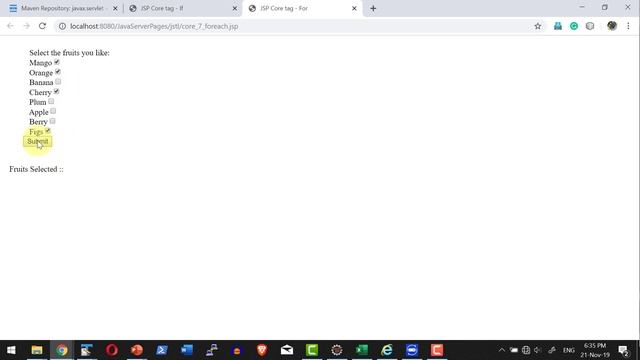 JSTL Core Part5 foreach fortoken - Video 52 смотреть онлайн