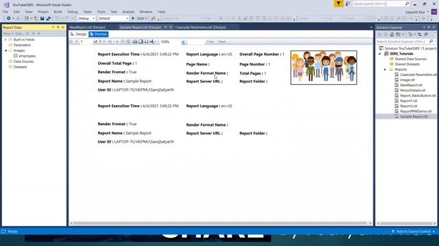 13 SSRS - Built In Fields and Images (SQL Server Reporting Services) смотреть онлайн