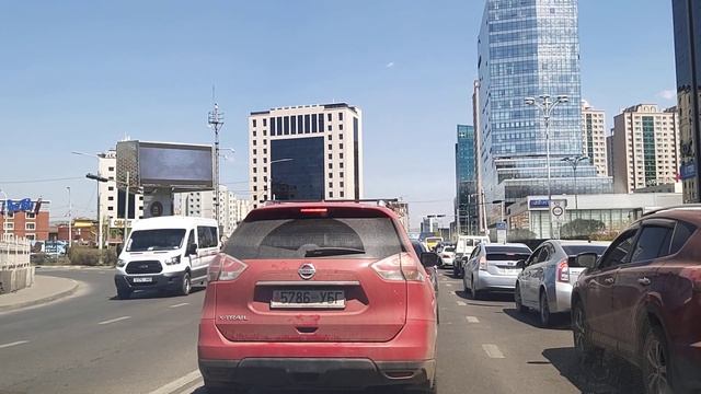 Mongolia, Ulaanbaatar street view. Part2. смотреть онлайн