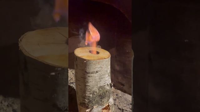 Испытание турбокостра из бревна березы смотреть онлайн