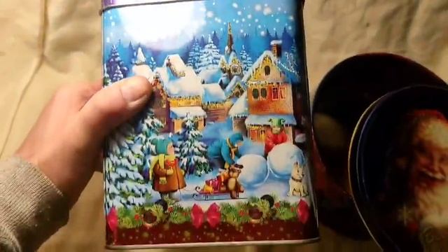 Жестяные коробки синие