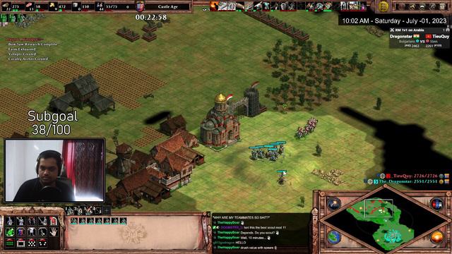 1v1 vs TieuQuy (2261) | Bulgarians vs Slavs | Age of empires II смотреть онлайн