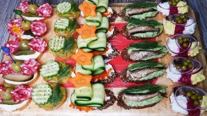 ТОП 5 Вкуснейших и Красивейших Бутербродов для Вашего Новогоднего Стола. Готовьте и Удивляйте Гостей