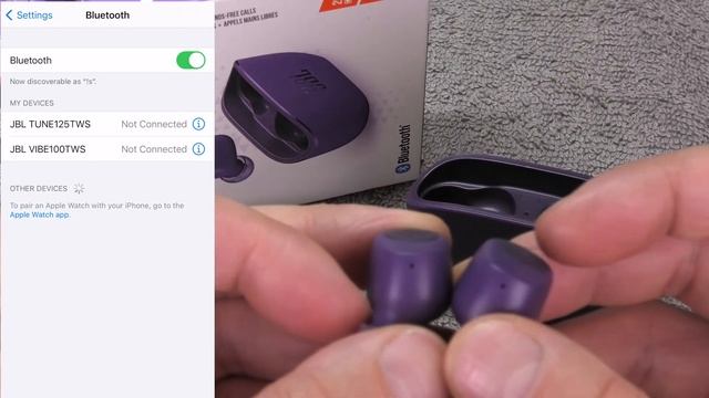 UNPAIRING JBL VIBE100tws earbuds (aka FACTORY RESET) смотреть онлайн