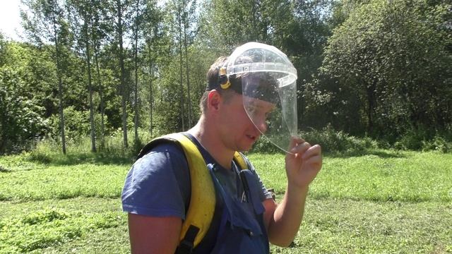 Щиток защитный НБТ ВИЗИОН. Лучшая маска для работы с триммером и бензопилой на Вашем садовом участке