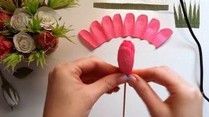 РОЗА из гофрированной бумаги легко и просто
