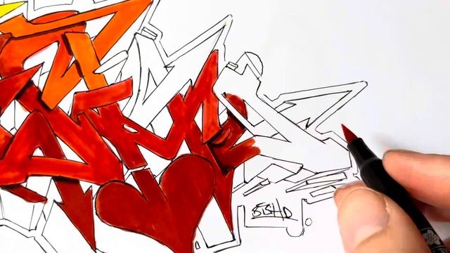 WILDSTYLE GRAFFITI tutorial for beginners - PART 2 #graffiti смотреть онлайн