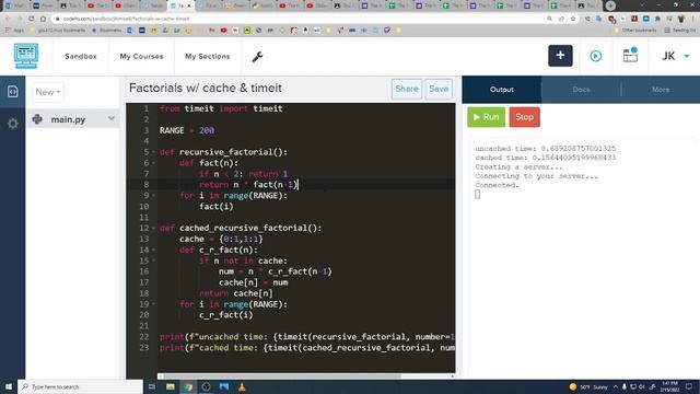 Python - Caching with Fibonacci & Factorials, Part 2 смотреть онлайн