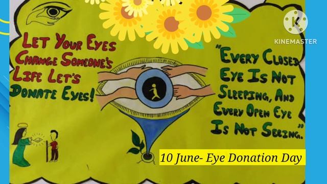 Posters on Eye Donation, Donate Eye Posters, World EYE Donation Day-10 June Drawing смотреть онлайн