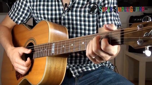 Polina Gagarina A Million Voices Guitar lesson / How to play Chords & Rhythm / Tutorial смотреть онлайн