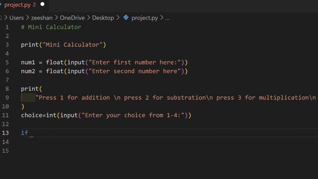 Calculator in python || mini calculator in python смотреть онлайн