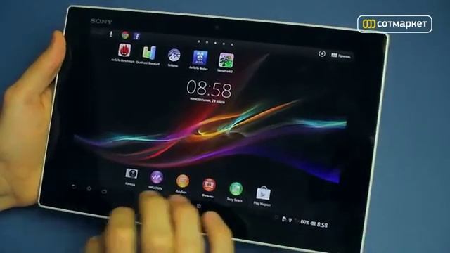 Самый тонкий планшет в мире не боящийся воды Sony Xperia Tablet Z видео обзор смотреть онлайн