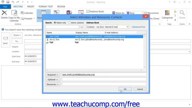 Outlook 2013 Tutorial Scheduling a Meeting-2013-2010 Microsoft Training Lesson 6.7 смотреть онлайн