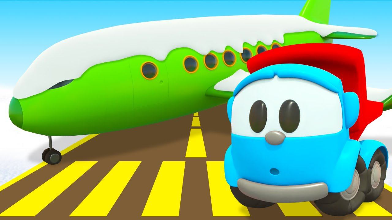 Грузовичок Лева и замерзший самолет! Развивающие мультики для детей про машинки - новые серии смотреть онлайн