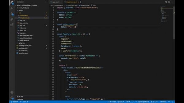 React Hook Form - Tutorial