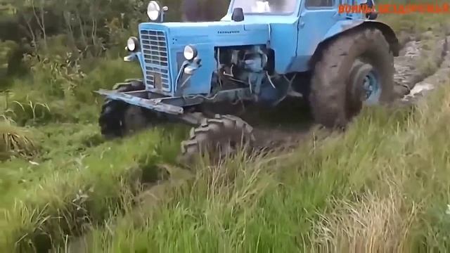 Трактор Беларусь так и не понял в какой канаве застревали Внедорожники. смотреть онлайн
