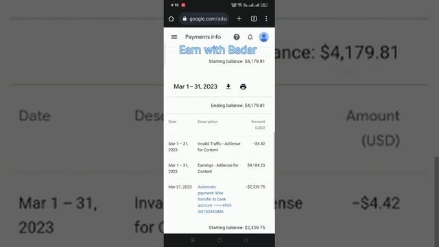 Client Review 4000$ Earn From Google AdSense| April 2023| Earn with Badar смотреть онлайн