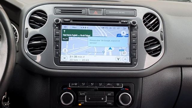 Volkswagen Tiguan car tablet Android 9 смотреть онлайн
