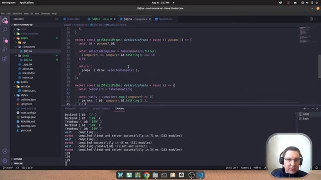 SD Next.js Typescript - Aula 08: Páginas dinâmicas com getServerSideProps. смотреть онлайн