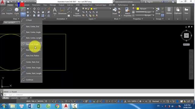 Các lệnh vẽ cơ bản trong autocad 2017 part 1 | Học Autocad - autocad tutorial 2017 - 2018 смотреть онлайн