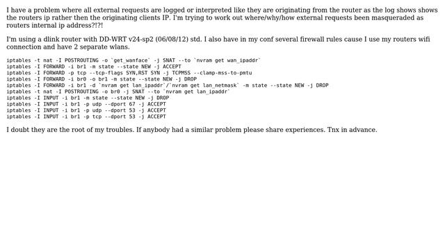ddwrt not relaying external ip addres in from an external request смотреть онлайн