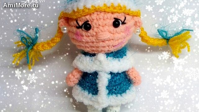 Амигуруми: схема Снегурочки. Игрушки вязаные крючком - Free Crochet Patterns.