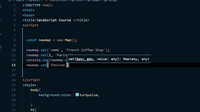 JavaScript Maps смотреть онлайн