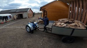 Как быстро распилить горбыль и уложить его.