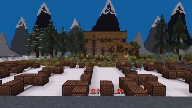The Elder Scrolls - Skyrim Theme (Dragonborn) [Minecraft Noteblocks] смотреть онлайн