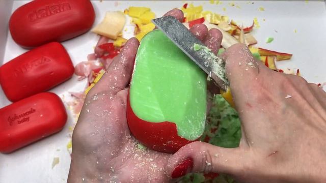 АСМР ! ❤️Сухое мыло! Резка! Хруст! Релаксация! Без слов! Soap carving ASMR! No talking! смотреть онлайн