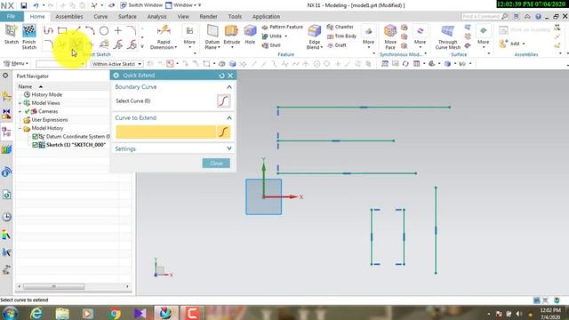 How to create sketch in NX CAD (PART-03) #NX CAD sketching#Sketching tools#Sketching techniques#CAD смотреть онлайн