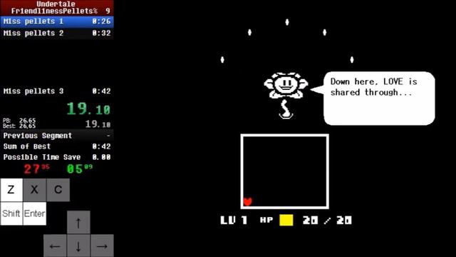 Undertale - FriendlinessPellets% Speedrun in 42.75 [WR] смотреть онлайн