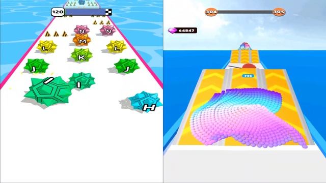 Satisfying Mobile Games 2023 - A-Z Run, Canvas Run, Giant Rush, Sandwich Runner, Juice Run... смотреть онлайн