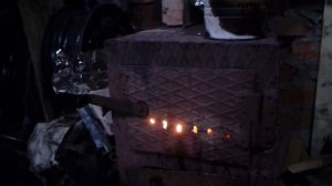 Гаражные будни. Буржуйка на отработке