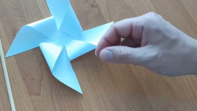 Как сделать вертушку из бумаги. Мельница смотреть онлайн