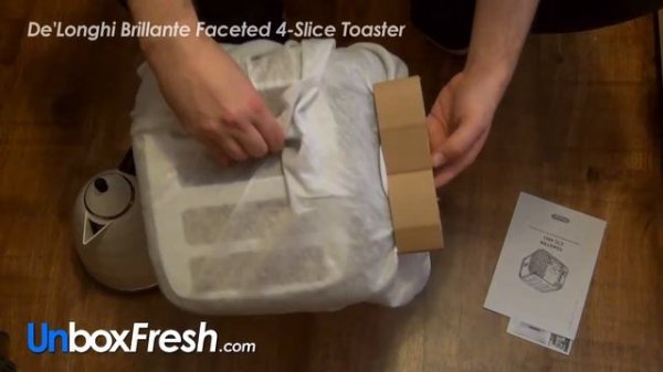 Unboxing - De'Longhi CTJ4003.BK Brillante Faceted 4-Slice Toaster