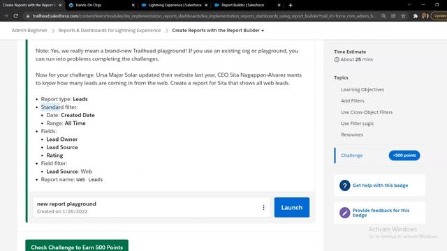 Salesforce Trailhead - Create Reports with the Report Builder | How To Create Report In Salesforce смотреть онлайн
