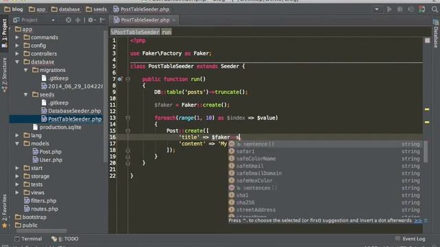 6-2. Seeding with Faker смотреть онлайн