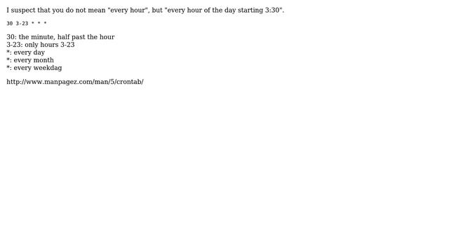 cron expression for every hour starting from specific time (3 Solutions!!) смотреть онлайн