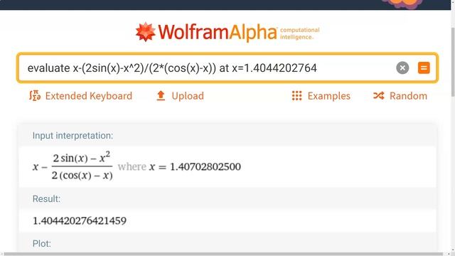Using WolframAlpha to implement Newton's method смотреть онлайн