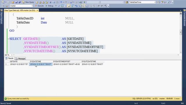 SQL Server DataType 8 Date смотреть онлайн